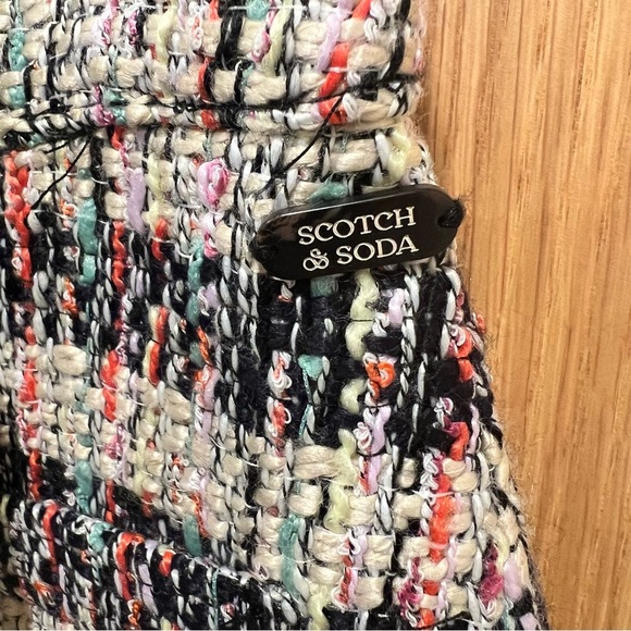 Scotch & Soda | Tweed Patch Pocket | Mini Skirt | Sz M | Tweed Skirt | NWT - Picture 7 of 12